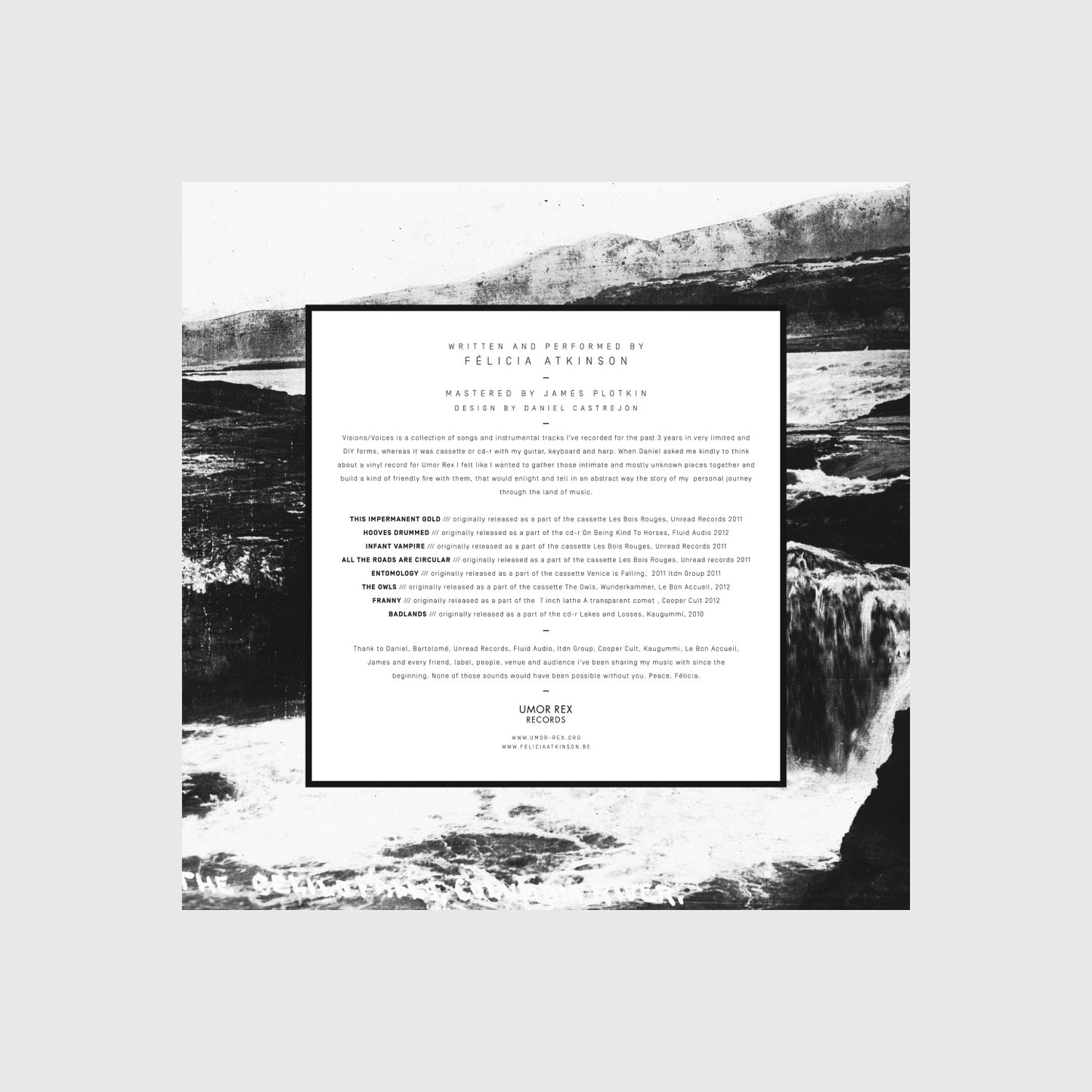 LP / FELICIA ATKINSON. Visions/Voices
