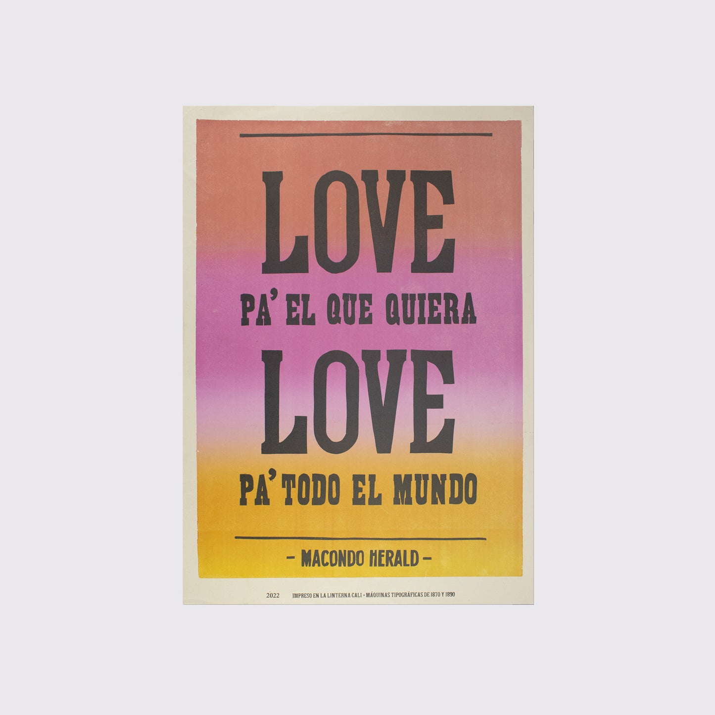 CARTEL / MACONDO. LOVE PAL QUE QUIERA