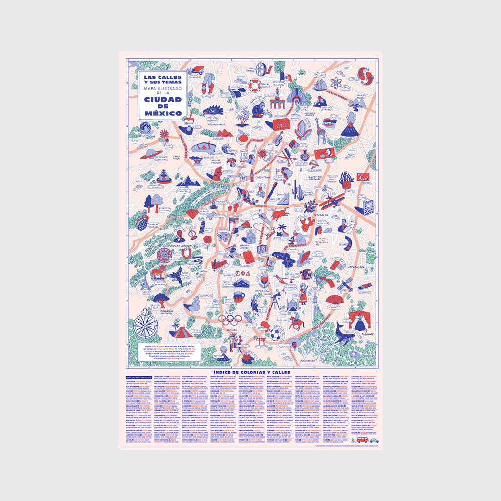 MAPA ILUSTRADO CIUDAD DE MÉXICO