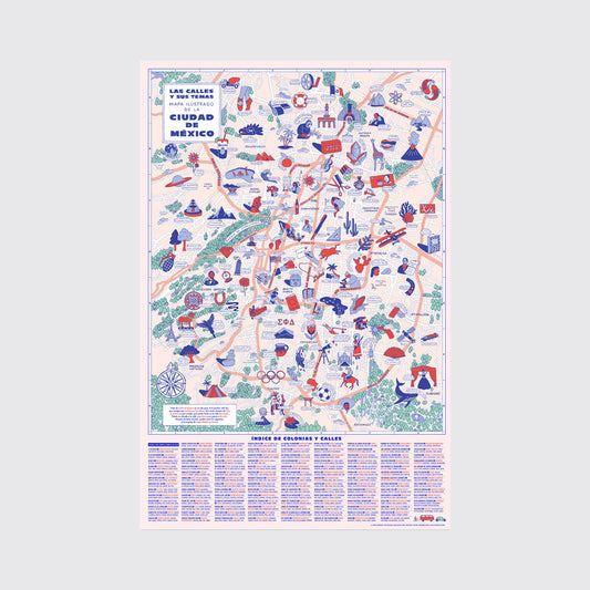 MAPA ILUSTRADO CIUDAD DE MÉXICO