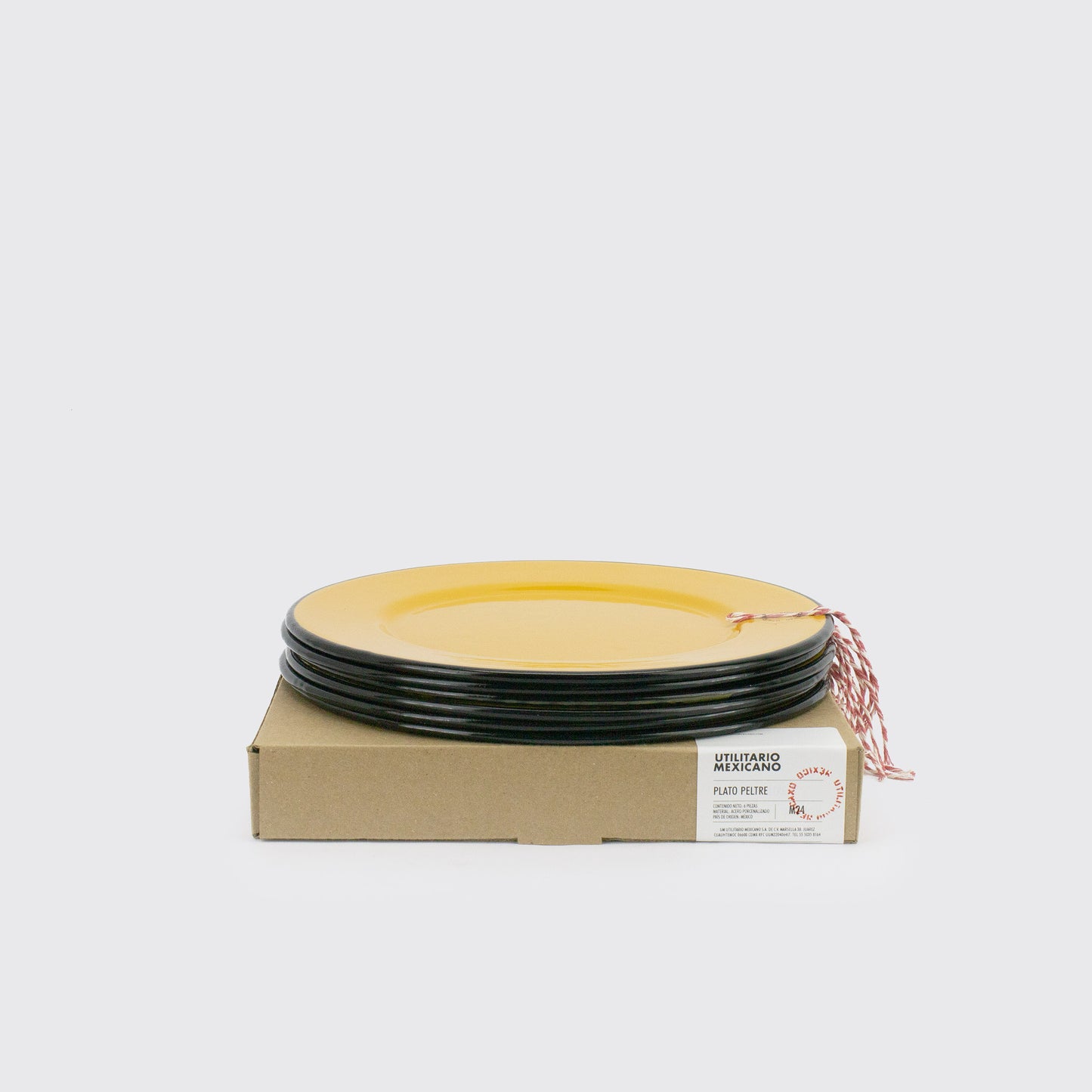 PLATO PELTRE MOSTAZA