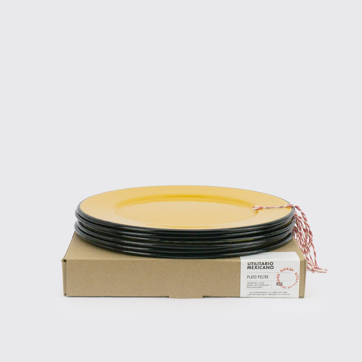 PLATO PELTRE MOSTAZA