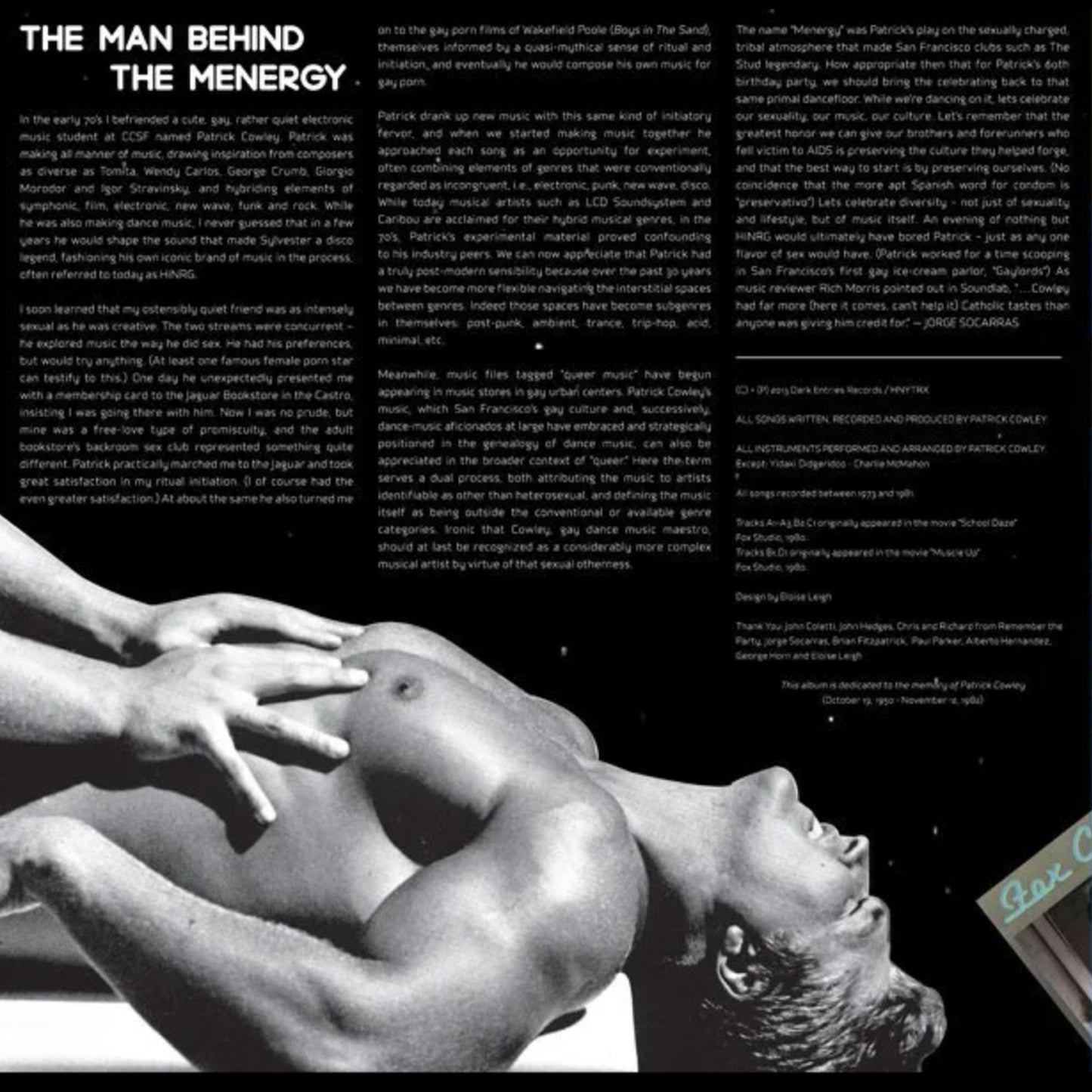 LP / Patrick Cowley – School Daze 2xLP