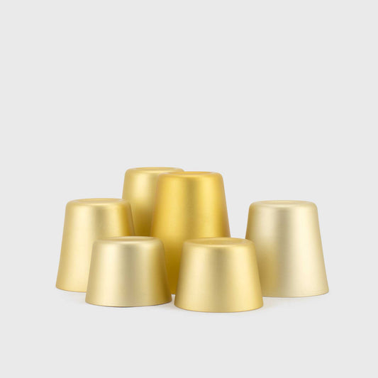 6 PACK VASOS  / GAMA ORO