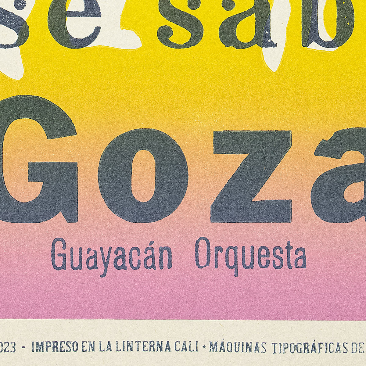 CARTEL / EN CALI MIRÁ SE SABE GOZÁ