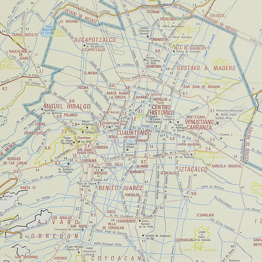 MAPA BOLSILLO CDMX